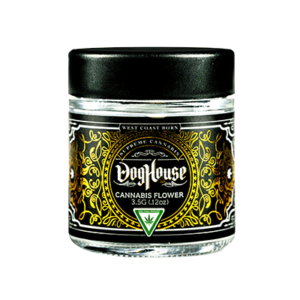 A doghouse farms cannabis jar for flowerhire blog