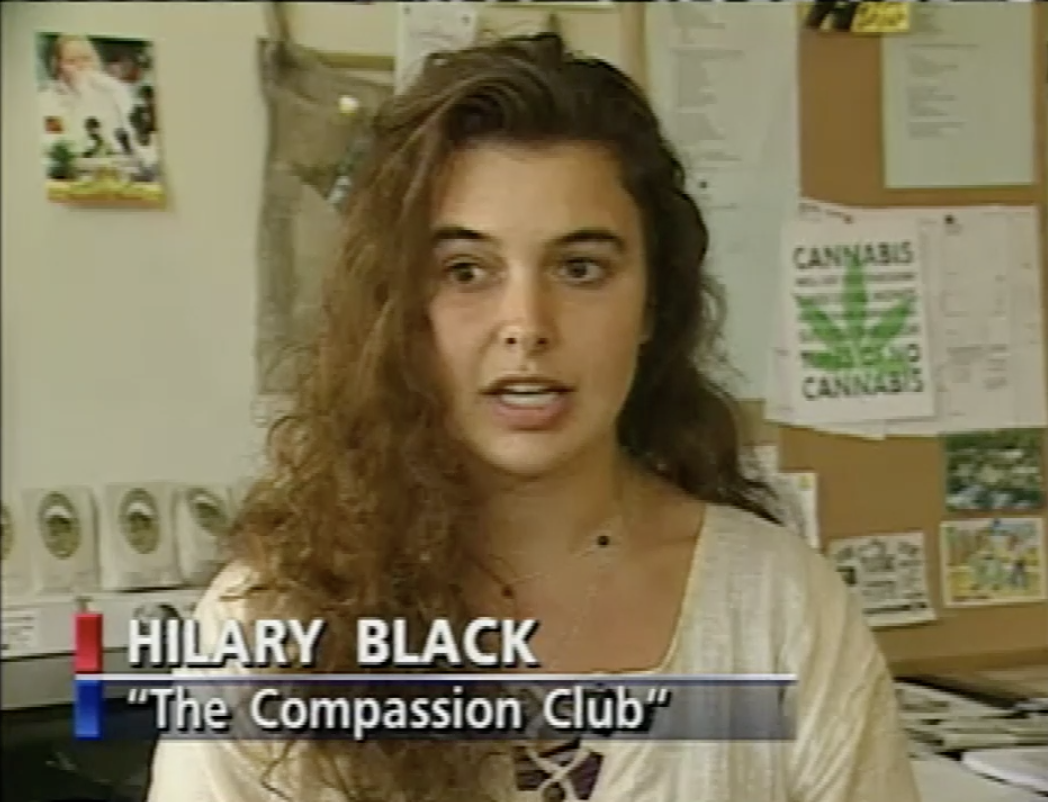 Hilary Black of the B.C. Compassion Club Society and Health Canada's Bruce Rowsell speak to Brian Stewart about marijuana on The National Magazine on July 24, 1997.