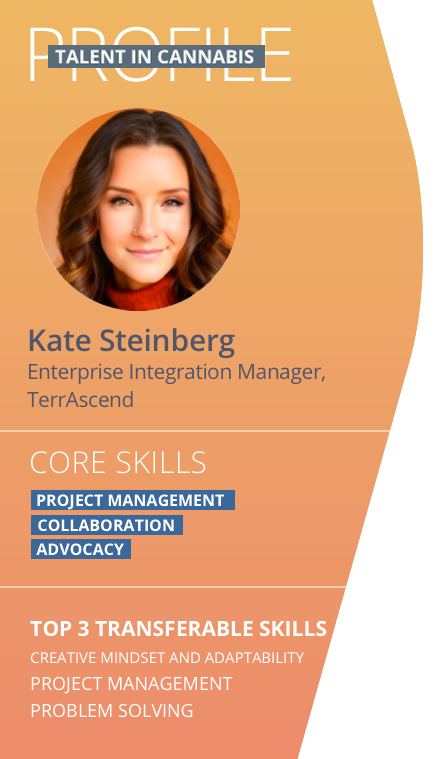 talent in cannabis profile for kate steinberg